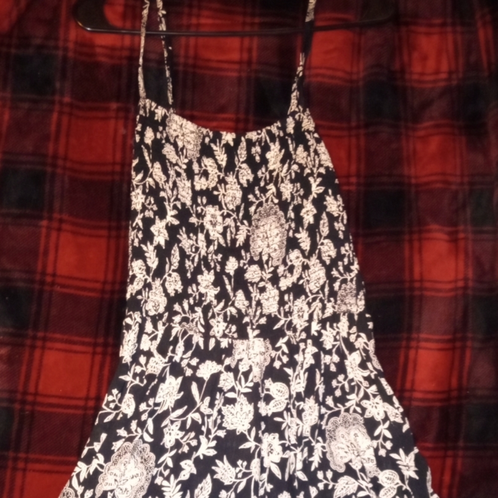 Short black and white Angie dress
